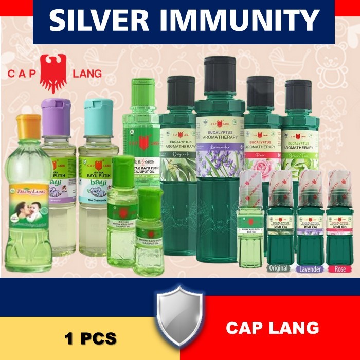 1 PCS MINYAK KAYU PUTIH CAP LANG / MINYAK EUCALYPUS AROMATHERAPY MEA / ROLL ON / TELON LANG 60ML / S