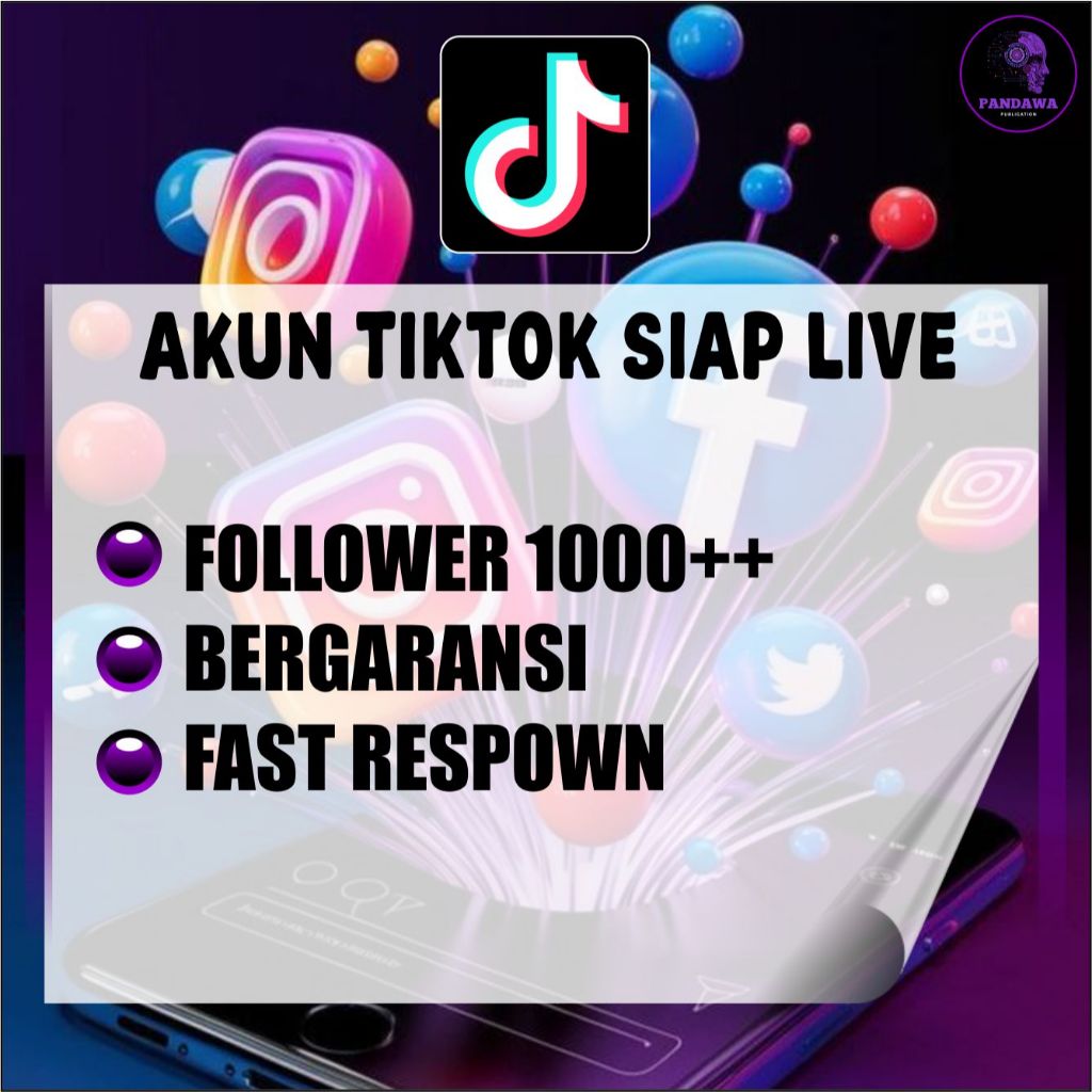 Akun tiktok 1000 ++ FOLLOWER