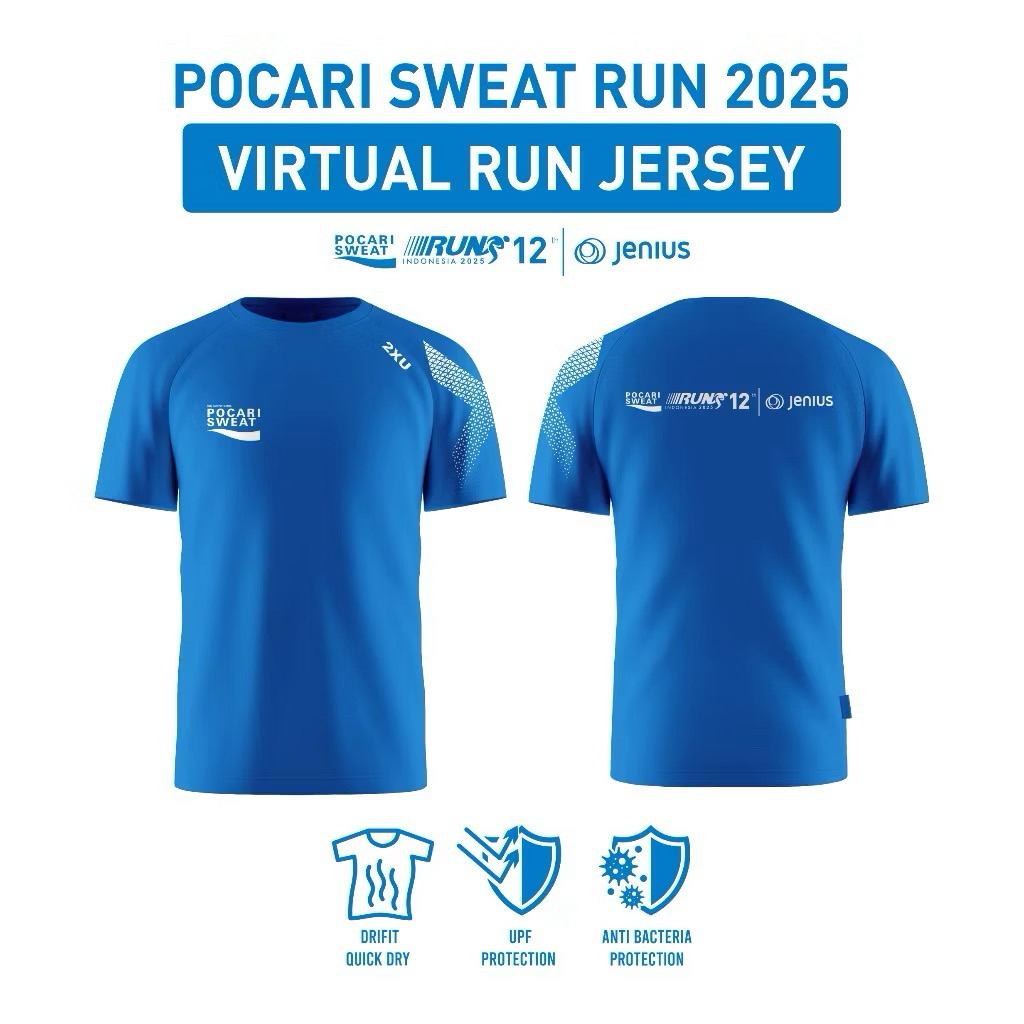 Jersey RUNNER Pocari Sweat Run 2025 Virtual Run & Offline Race