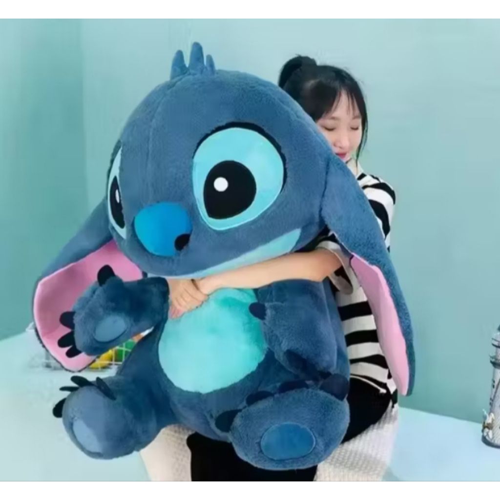Boneka Stitch Jumbo Original Hadiah Ulang Tahun XXL ukuran 70 CM Dolls memiliki ukuran tinggi 70 cm 
