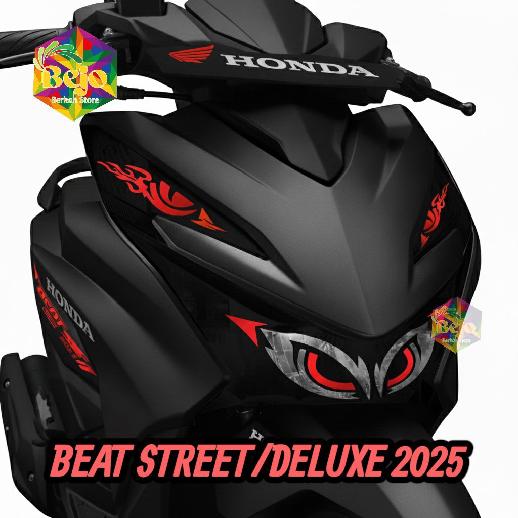 ​Stiker Lampu Beat Street 2025 / Beat Deluxe 2025 - Eye Sticker Custom Variasi Lampu