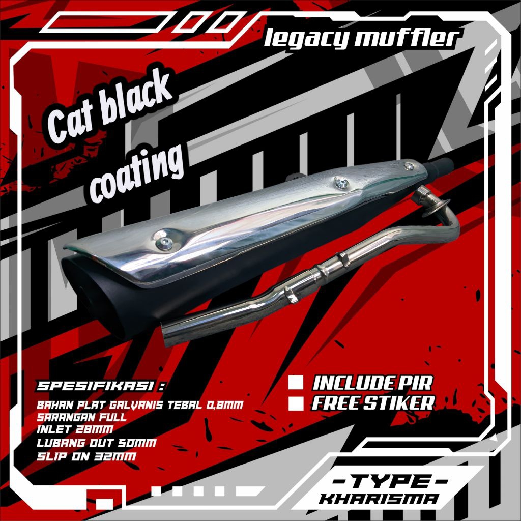 Knalpot standar Racing Tsukigi model kharisma,Kirana,Revo,Blade dll