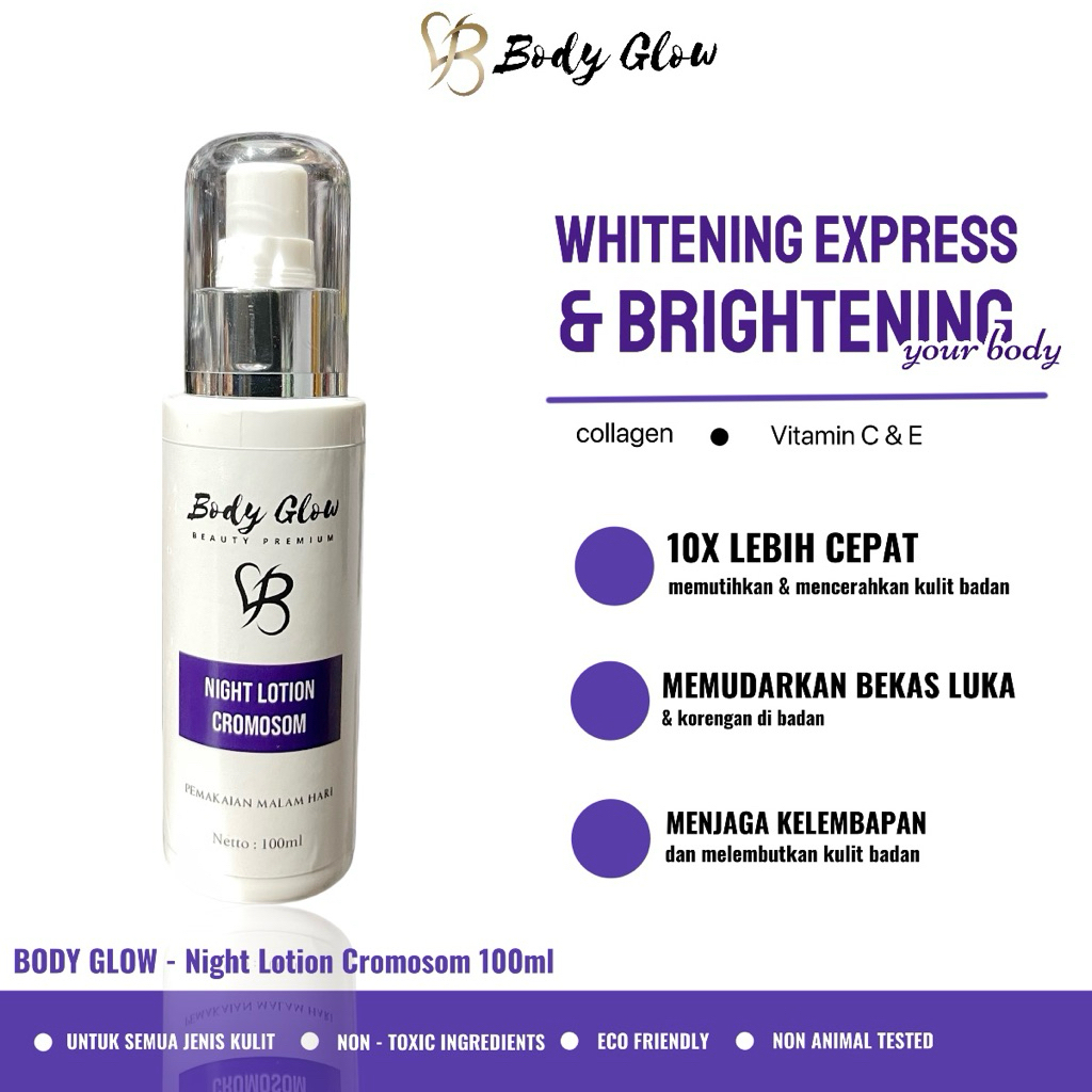 HANDBODY CROMOSOM BODY GLOW Body Lotion Ummul Quro Skincare Ampuh memutihkan badan / pemutih badan v