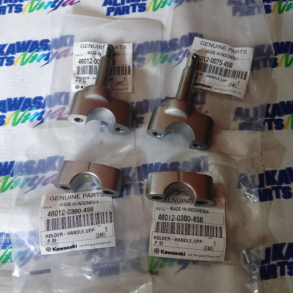 reser raiser klx s klx l dudukan pangkokan stang klx s klx l silver original