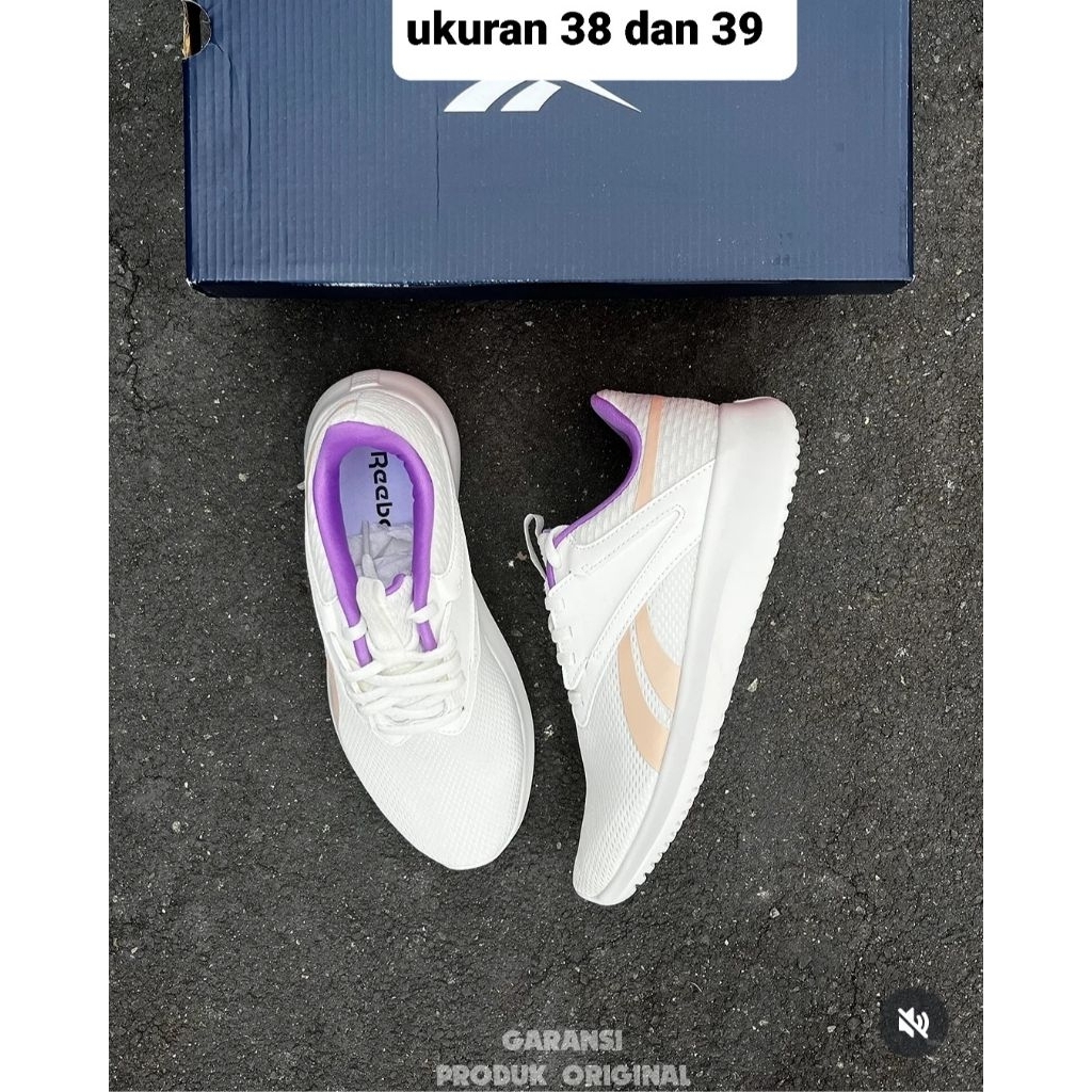 sepatu sport runing cewek reebok original warna putih ukuran 38