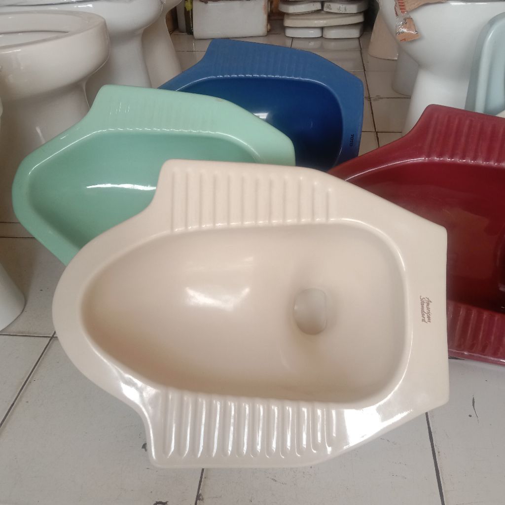 Closed Jongkok Second American Standard Warna Ivory/Krem -Wc Jongkok Khusus Instant & Prioritas