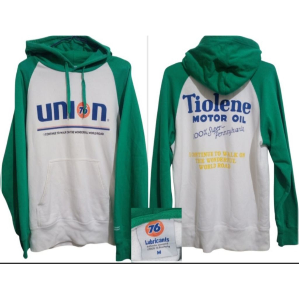 hoodie Union 76 size : M (53x66)tag : 76 Lubricantskondisi : baik