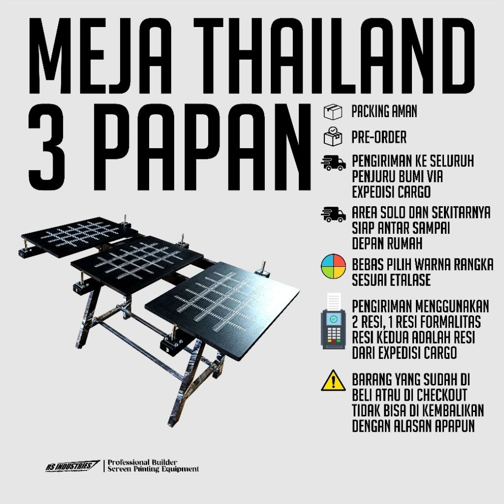 MEJA SABLON THAILAND DOUBLEPIN 3 PAPAN