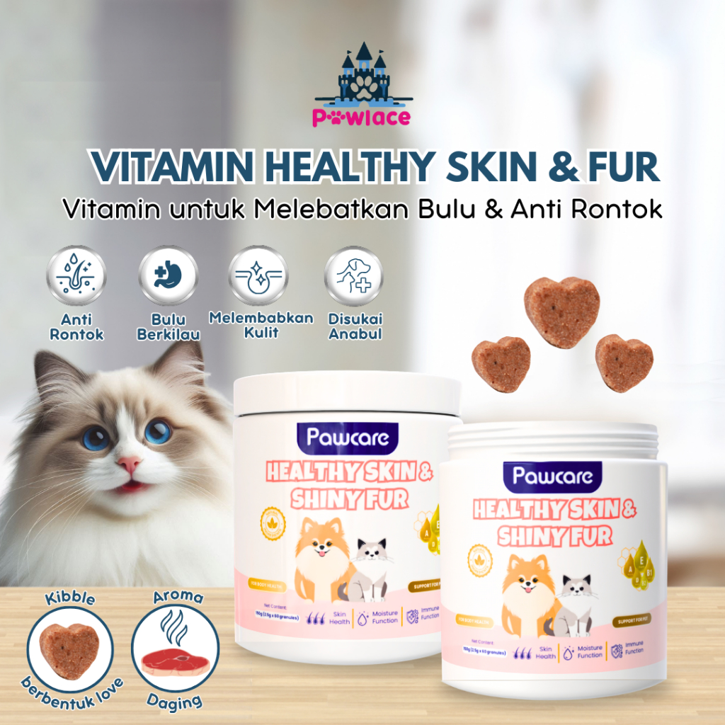 Vitamin Bulu Kucing - Vitamin untuk Bulu Rontok dan Lebat - Vitamin Penumbuh Bulu Kucing - Vitamin K