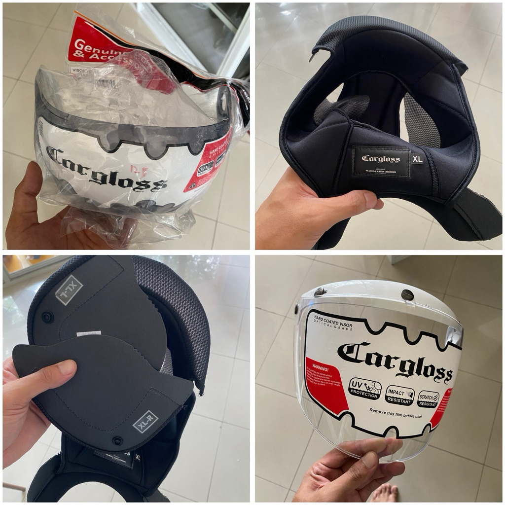 SPARE PART HELM CARGLOSS ORIGINAL | SPARE PART CARGLOSS | KACA HELM CARGLOSS | SPON CARGLOSS | KACA 