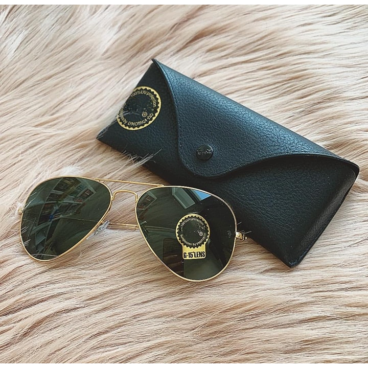 Kacamata HITAM Pria Retro Police Hitam UV400 Keren