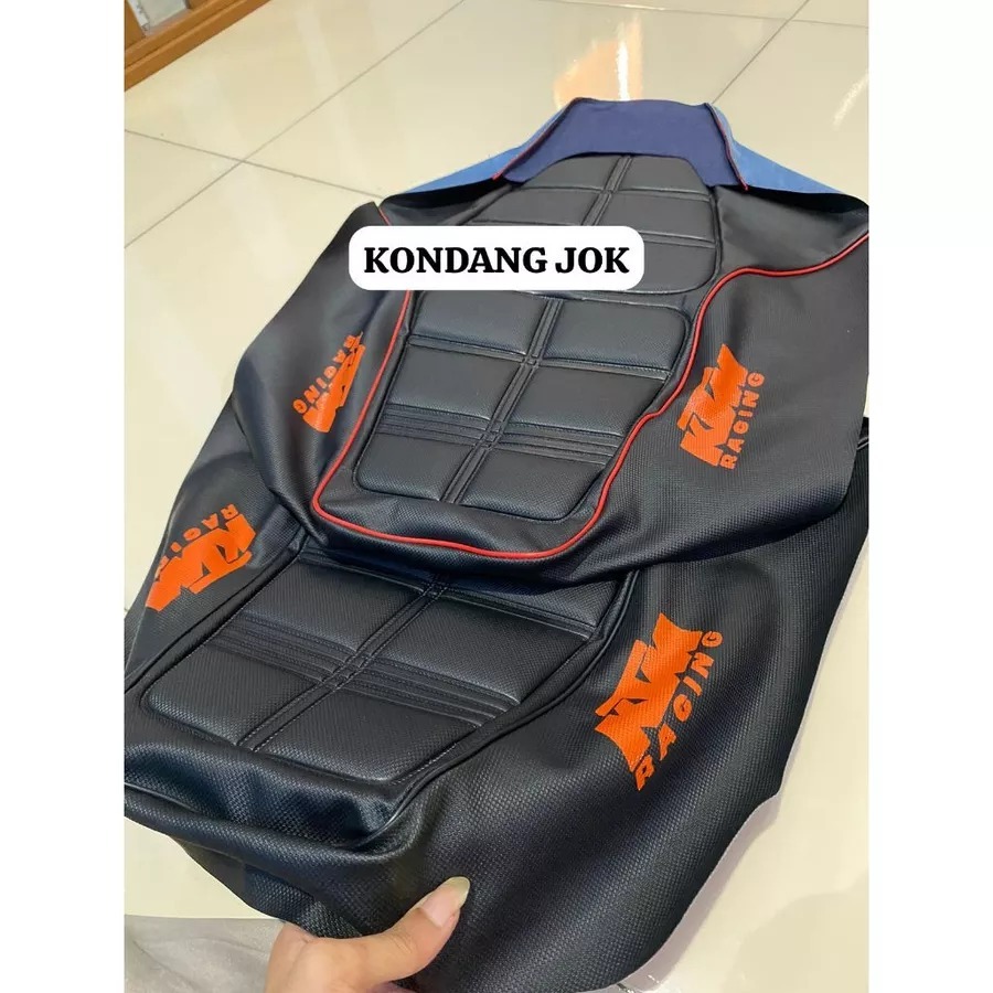 SARUNG JOK RX KING TAHU TIMBUL KTM LIS MERAH / KULIT RX KING TAHU KTM LIS HITAM