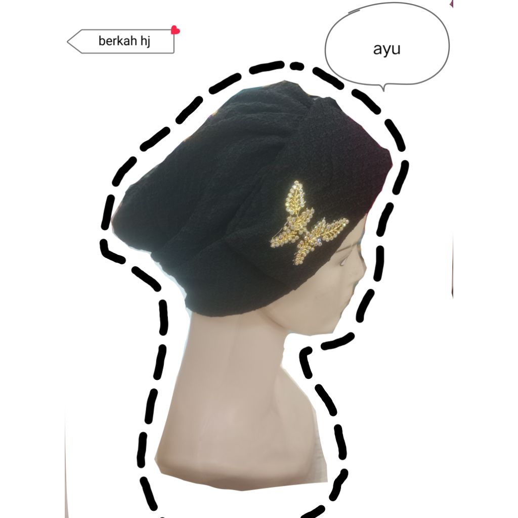 songkok hj bugis/ ciputhj khusus hitam