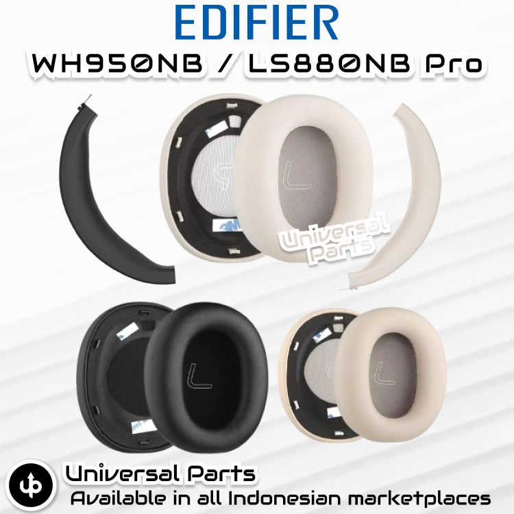 Busa Earpad Edifier WH950NB / LS880NB Pro Bantalan Earcup Ear Pad Cup Cushion Foam Spons Pengganti R