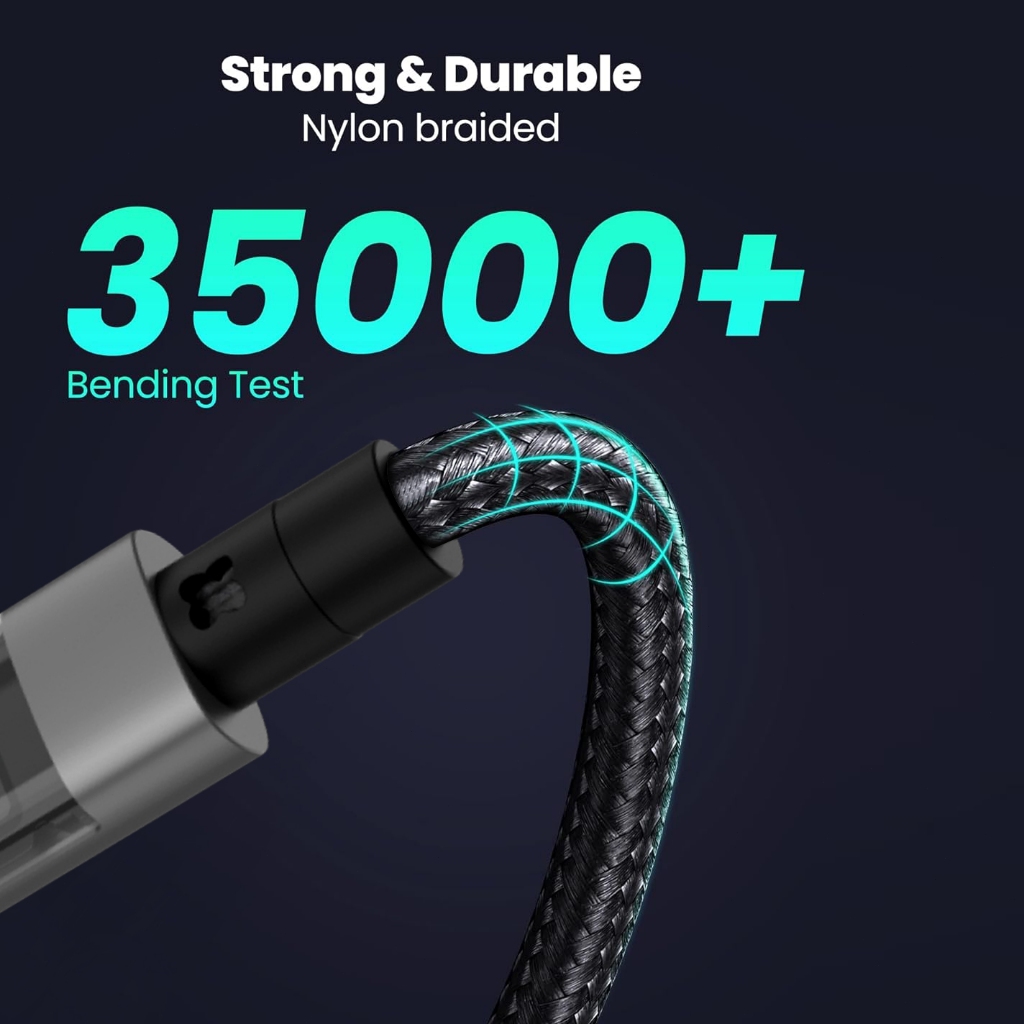 Joeley_Id Varkverk (C08) Led Display Data Cable Type C To Type C 60W / Type C To Lightning 27W For