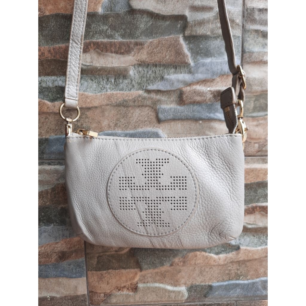 Sling Dompet Abu ala Tory Burch - Tas Branded Original