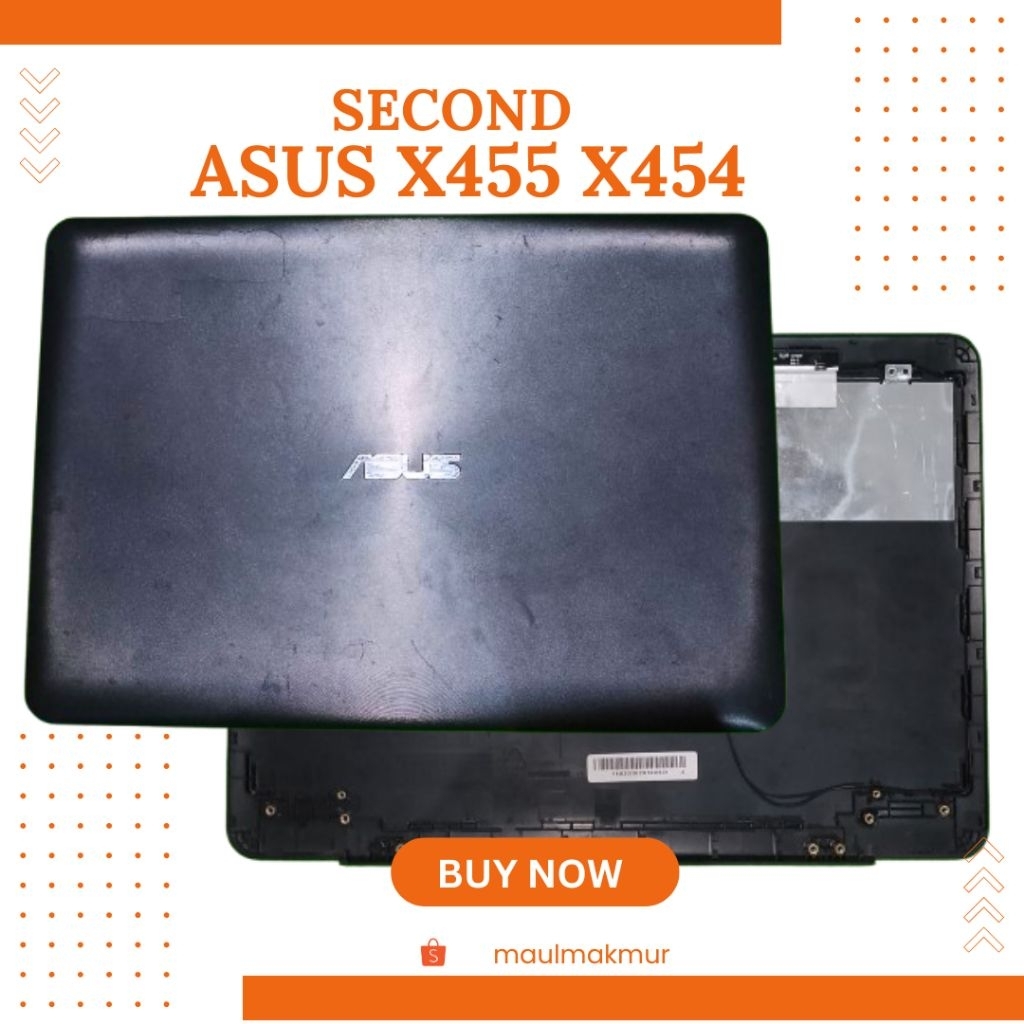 SECOND Cangkang Asus X454L A454W X454Y Case A Bagian Belakang LCD LED Laptop