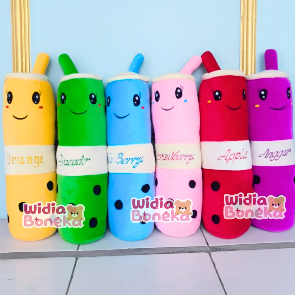 Guling Boneka Boba Milk Tea Tinggi 55 cm