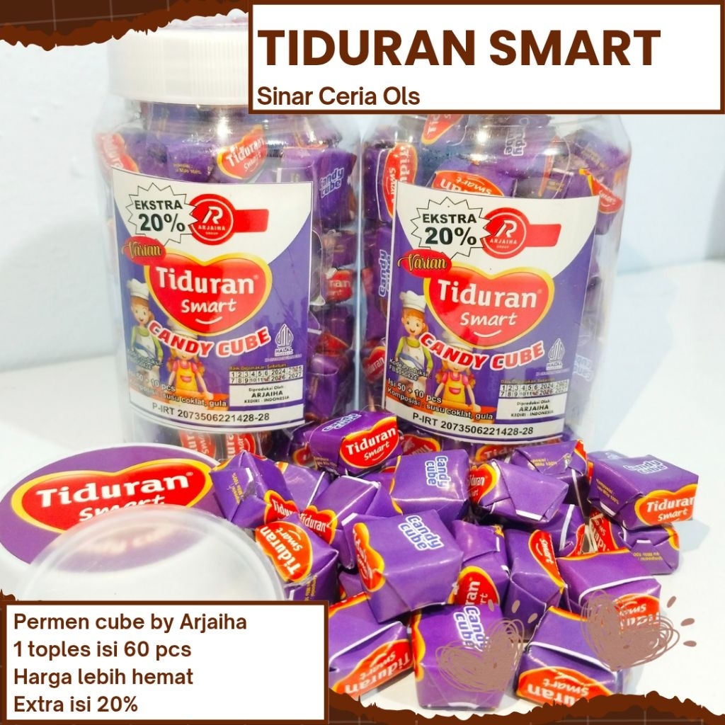 Permen Candy Cube Permen Viral Milo Millo Rasa TIDURAN SMART Isi 60 Obral