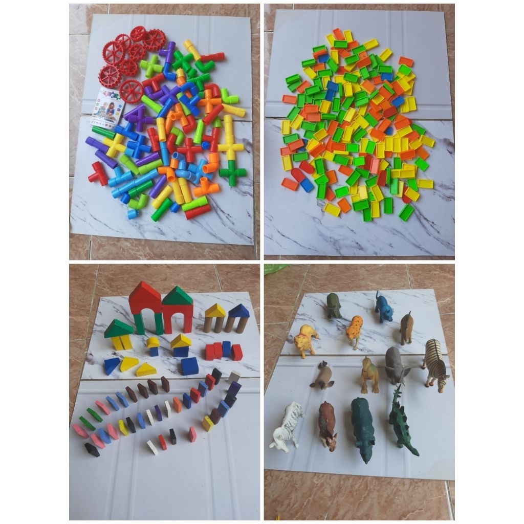 Mainan Edukasi Preloved Masakan Puzzle Block Dokter Bebas Pilih Murah