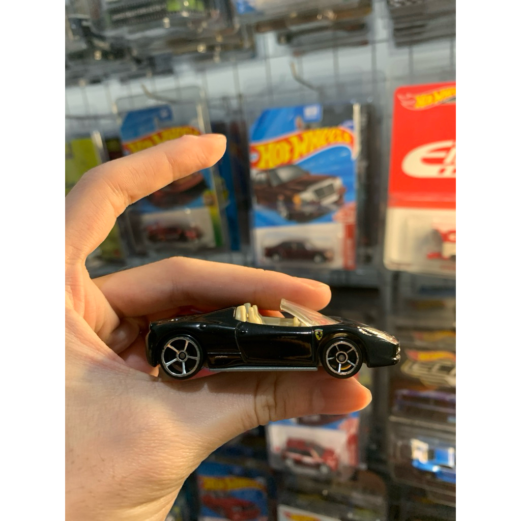 Hotwheels Ferrari 458 Spider Black