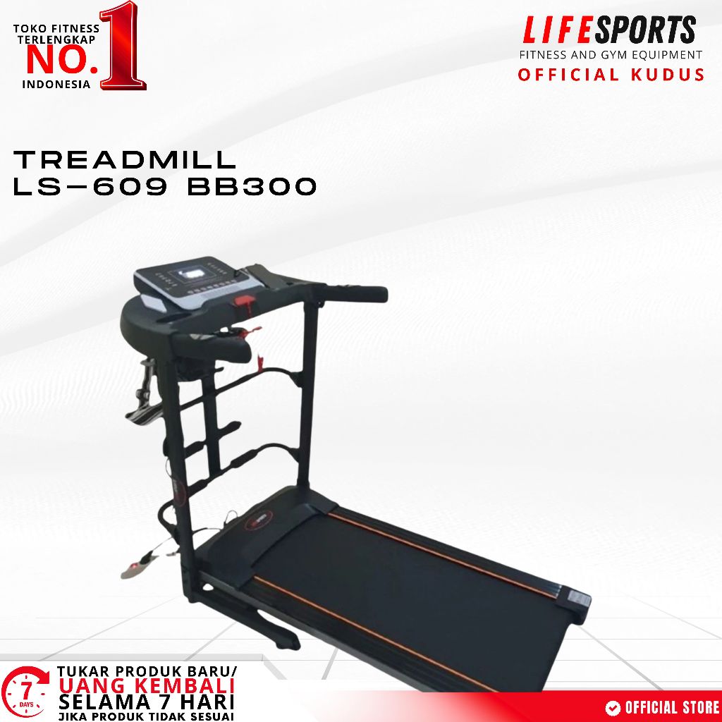 Lifesports - Alat Olahraga Fitness Walking Pad Treadmill Listrik Elektrik LS 609 - BB300