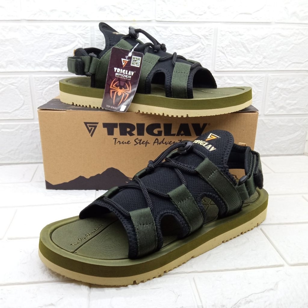 SANDAL OUTDOOR TRIGLAV MODEL TALI SPIDER,SANDAL KARET PRIA,KUALITAS PREMIUM ,SANDAL CASUAL PRIA DEWA