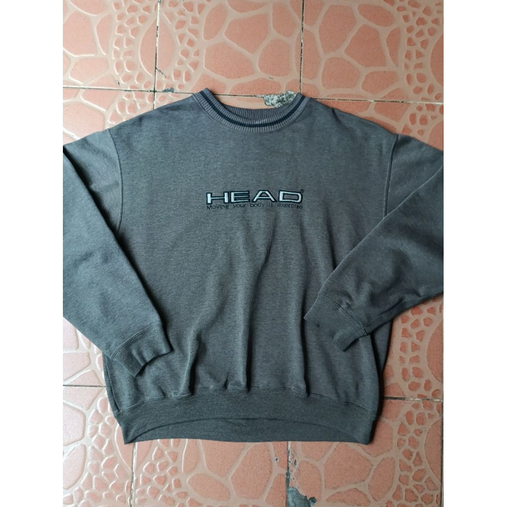 HEAD logo crewneck vintage grey (PRELOVED)