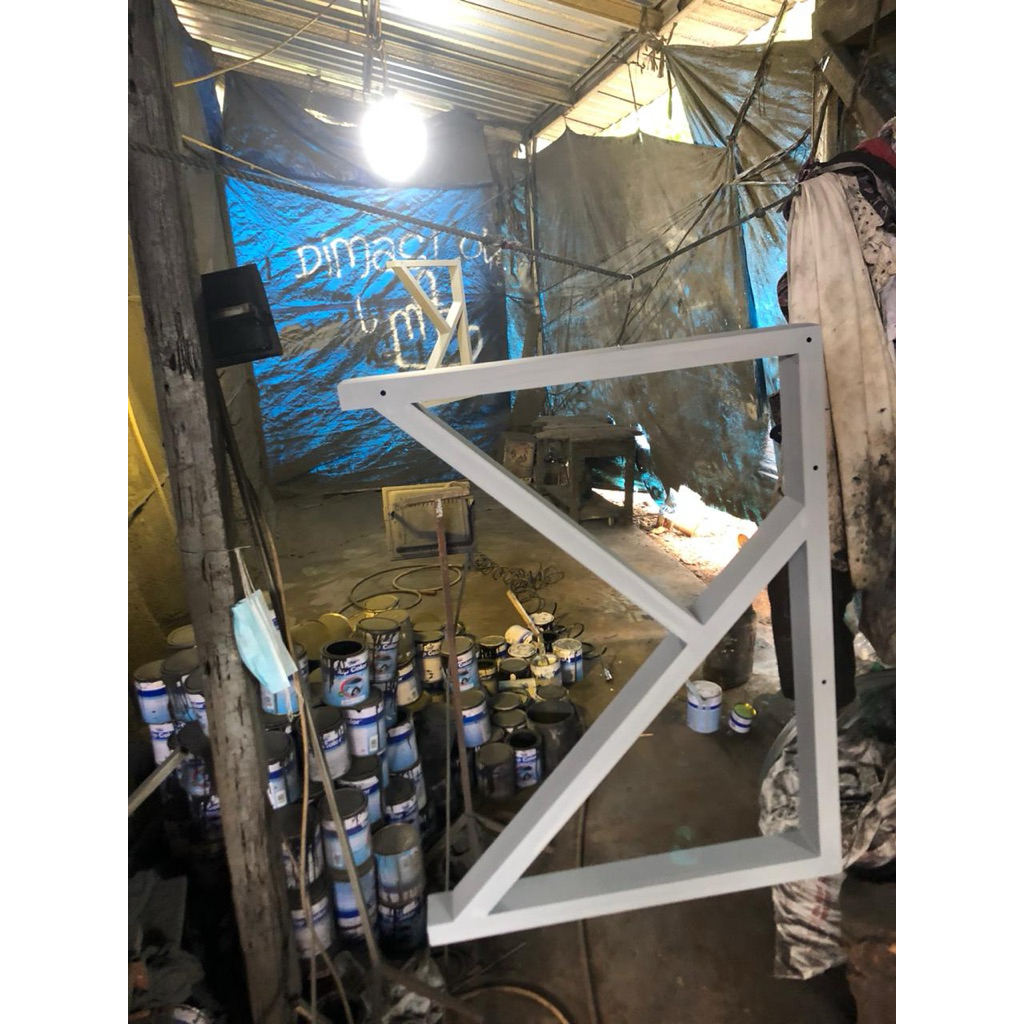 Tambahan Cat Epoxy Kaki Meja Besi Hollow