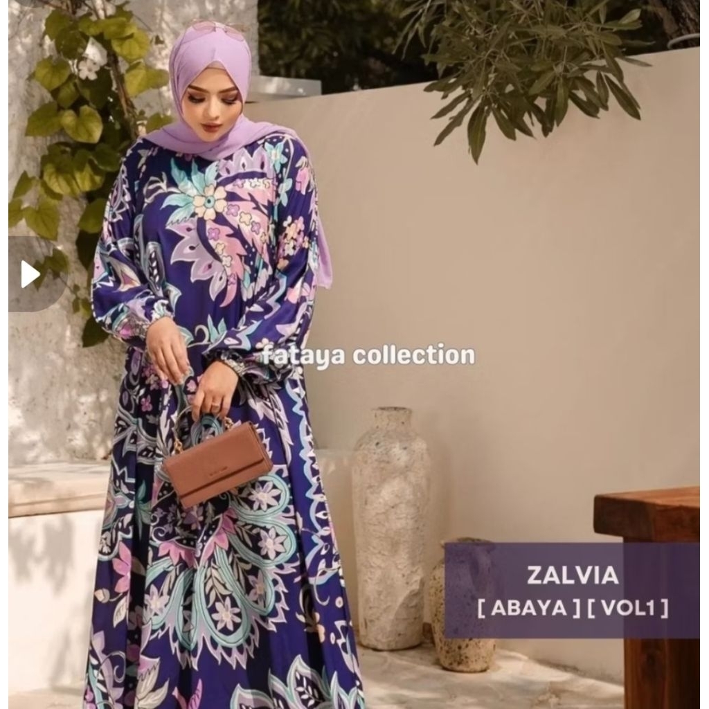 ZALVIA Abaya Exclusive by Fataya Collection