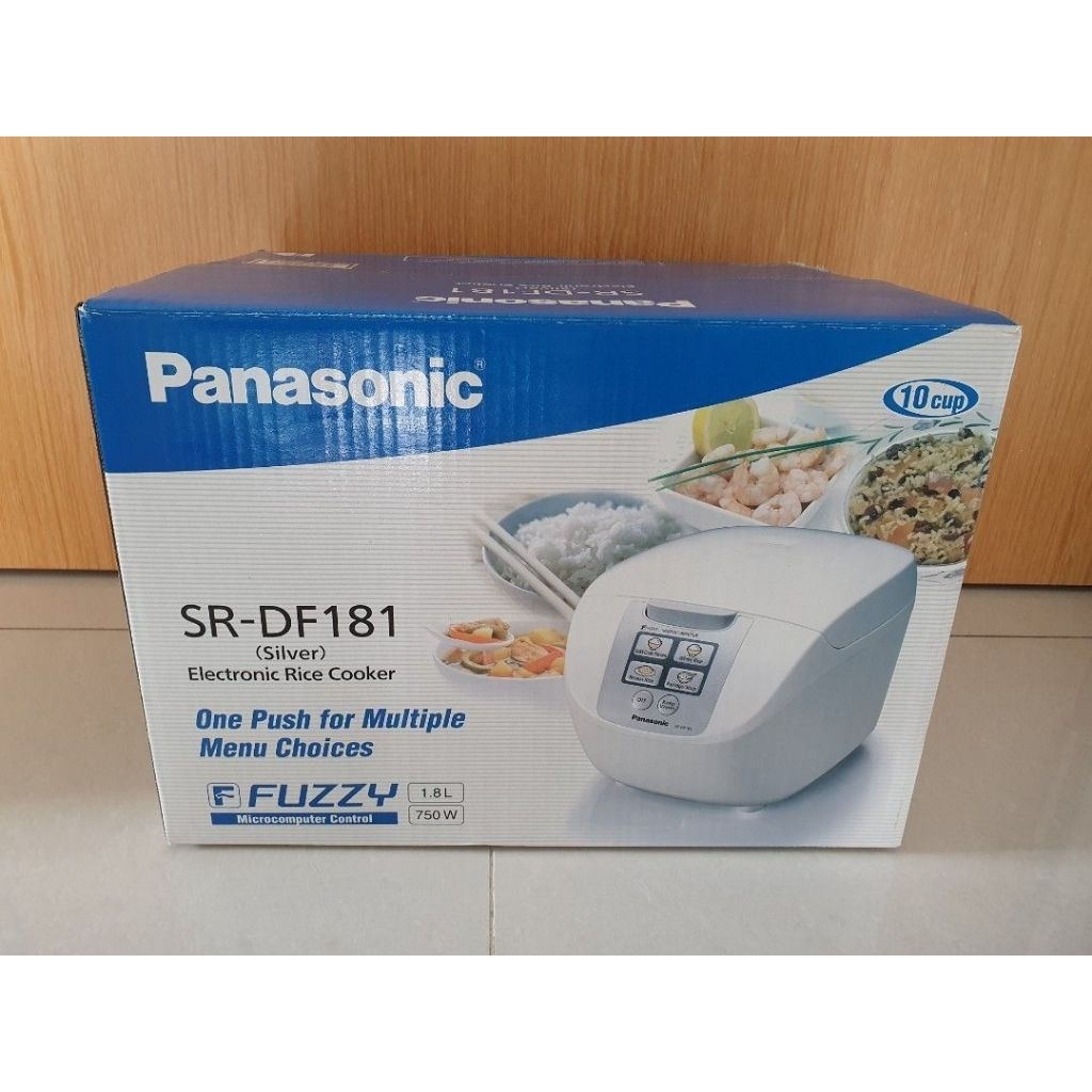 PANASONIC DIGITAL RICE COOKER SR-DF 181 SILVER MAGIC COM PANASONIC DF181 SRDF181