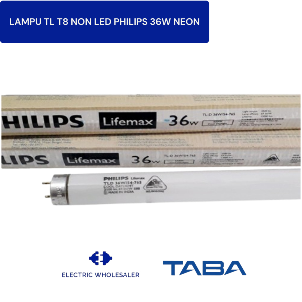 LAMPU TL T8 NON LED PHILIPS 36W NEON