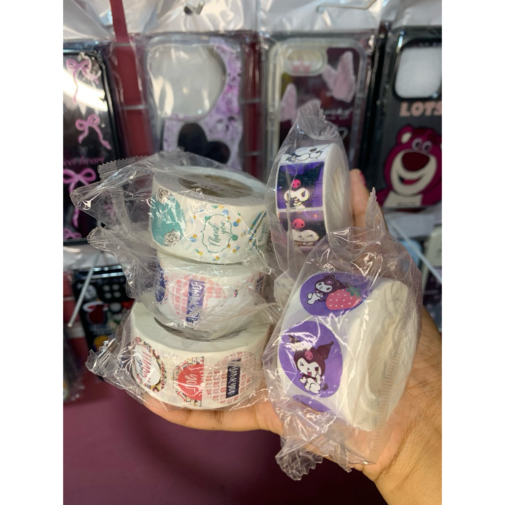 Stiker roll 1 Roll 500pcs