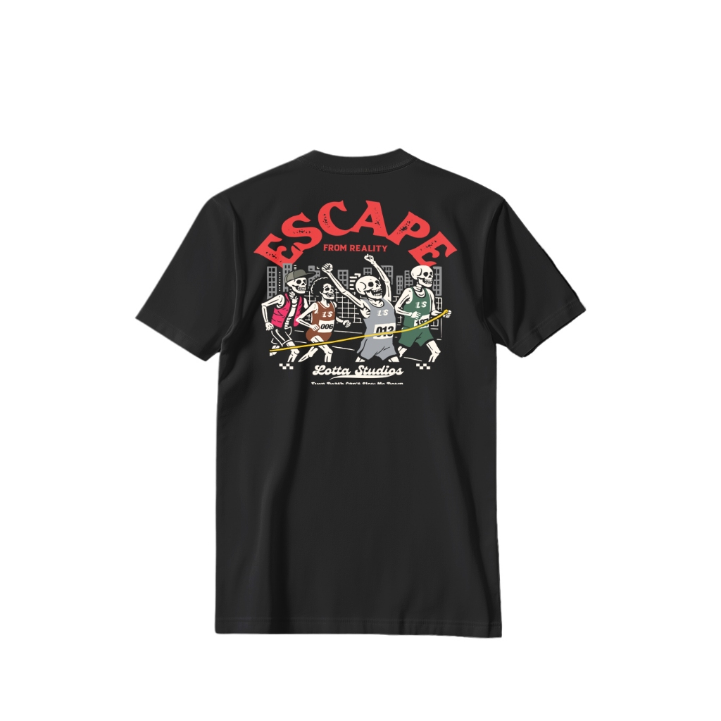Lotta Studios Kaos Pria Lengan Pendek | Escape #14 | T shirt | Kaos Clothing | Kaos Polos | Kaos Hit