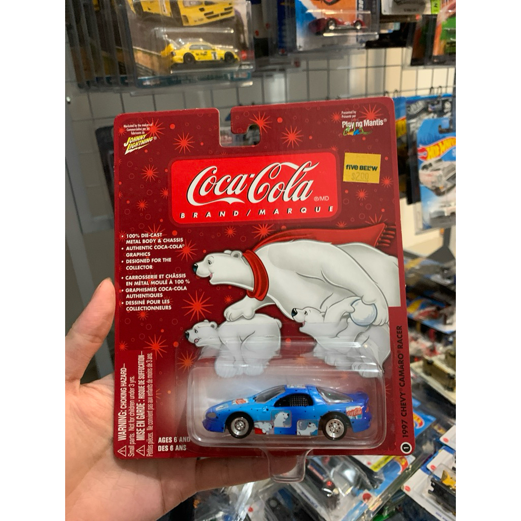 Johnny Lightning Chevy Camaro Racer Polar Bear Series Coca Cola