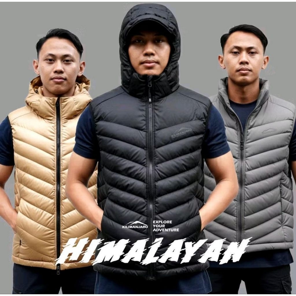Vest Kilimanjaro Himalayan - Jaket Rompi Kilimanjaro Synthenic Down - Jaket Bulu Angsa Sintetis