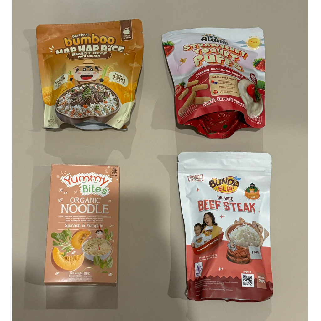 bahan makanan mpasi/beras mpasi/snack mpasi/mie mpasi