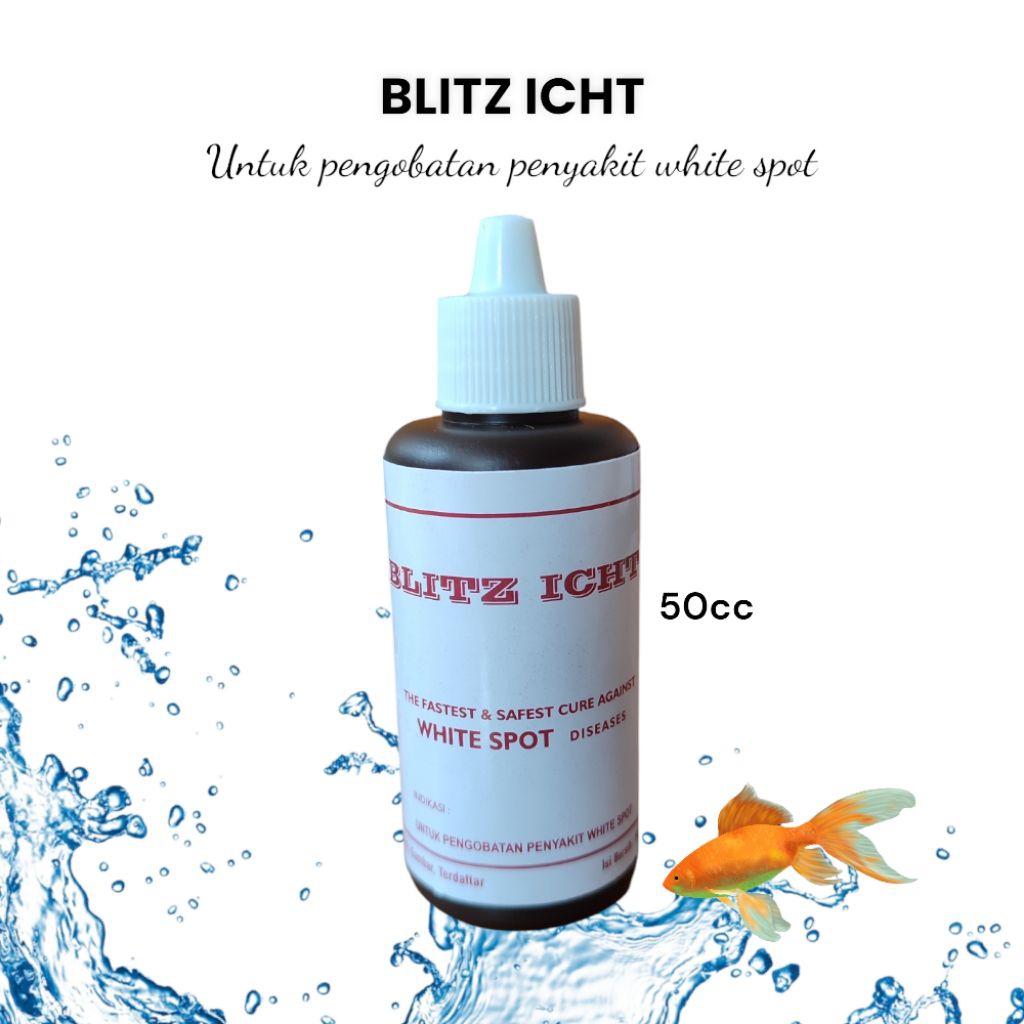 BLITZ ICHT Hans & Lily 50cc/obat ikan hias