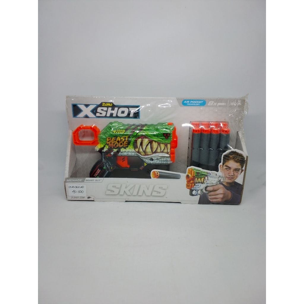 Mainan tembak - tembakan zuru X shot -  karakter naga dan 8 peluru