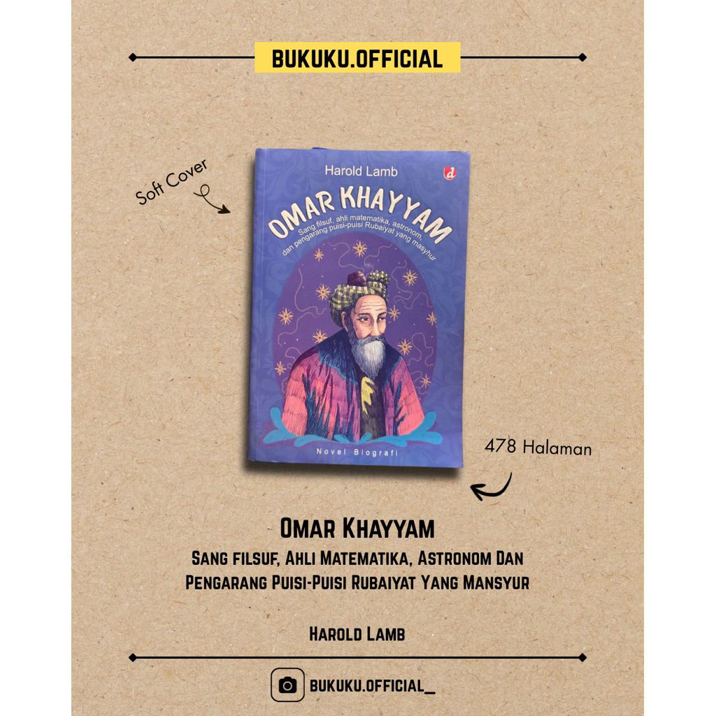 Buku Novel Omar Khayyam/Novel Biografi /Omar Khayyam