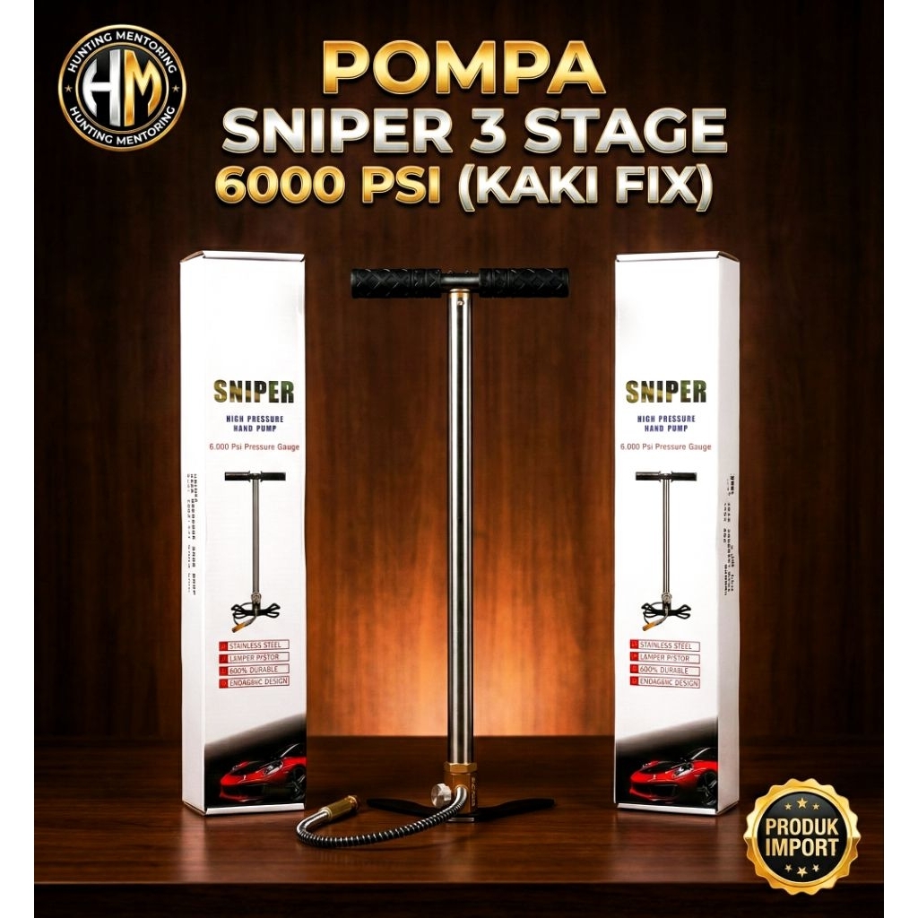 Pompa PCP Sniper 6000psi, Pompa PCP Import 6000 psi, Pompa PCP Murah bergaransi, pompa sniper kaki p