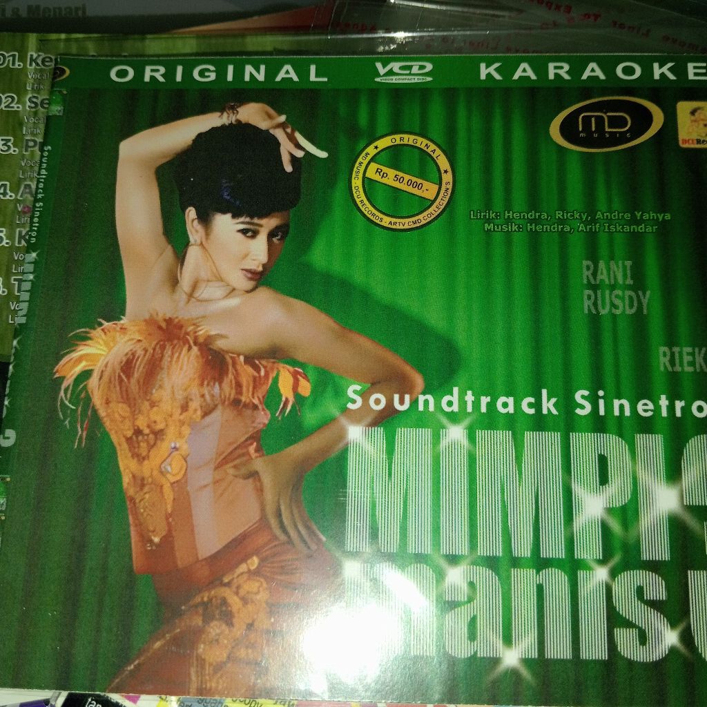 KASET VCD KARAOKE DANGDUT SOUNDTRACK MIMPI MANIS VOL 3