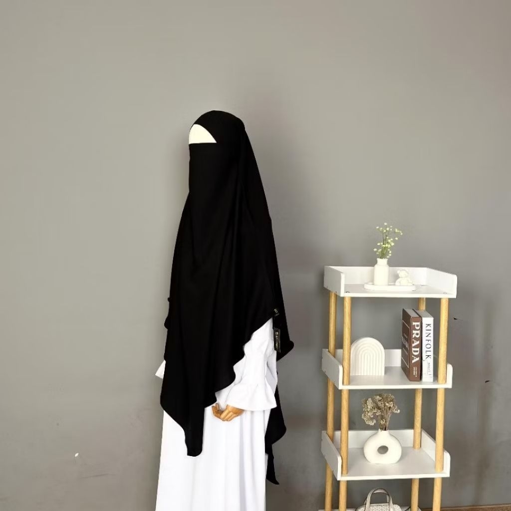 Tsurayya tsuroyya french khimar murah black size M