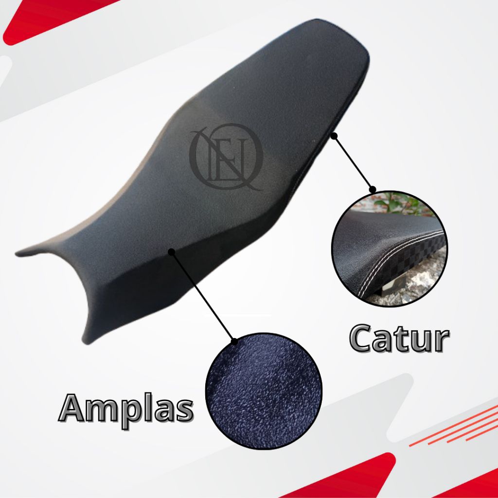 Jok CBR 150R Old Kotak Papas Paha ORI Copotan Kulit BARU,Anti Licin Kombinasi Catur Kekinian PNP