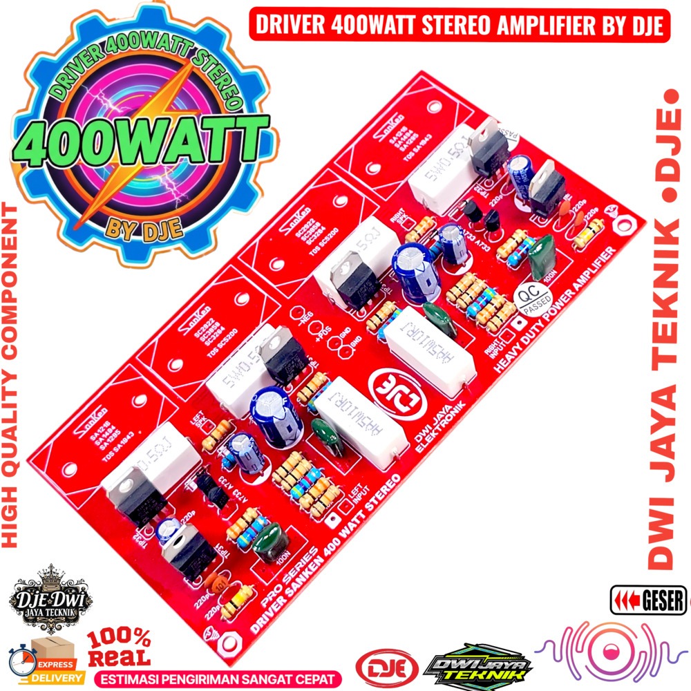 Kit Driver Power Sanken Stereo 2X400 Watt DJE PRO SERIES