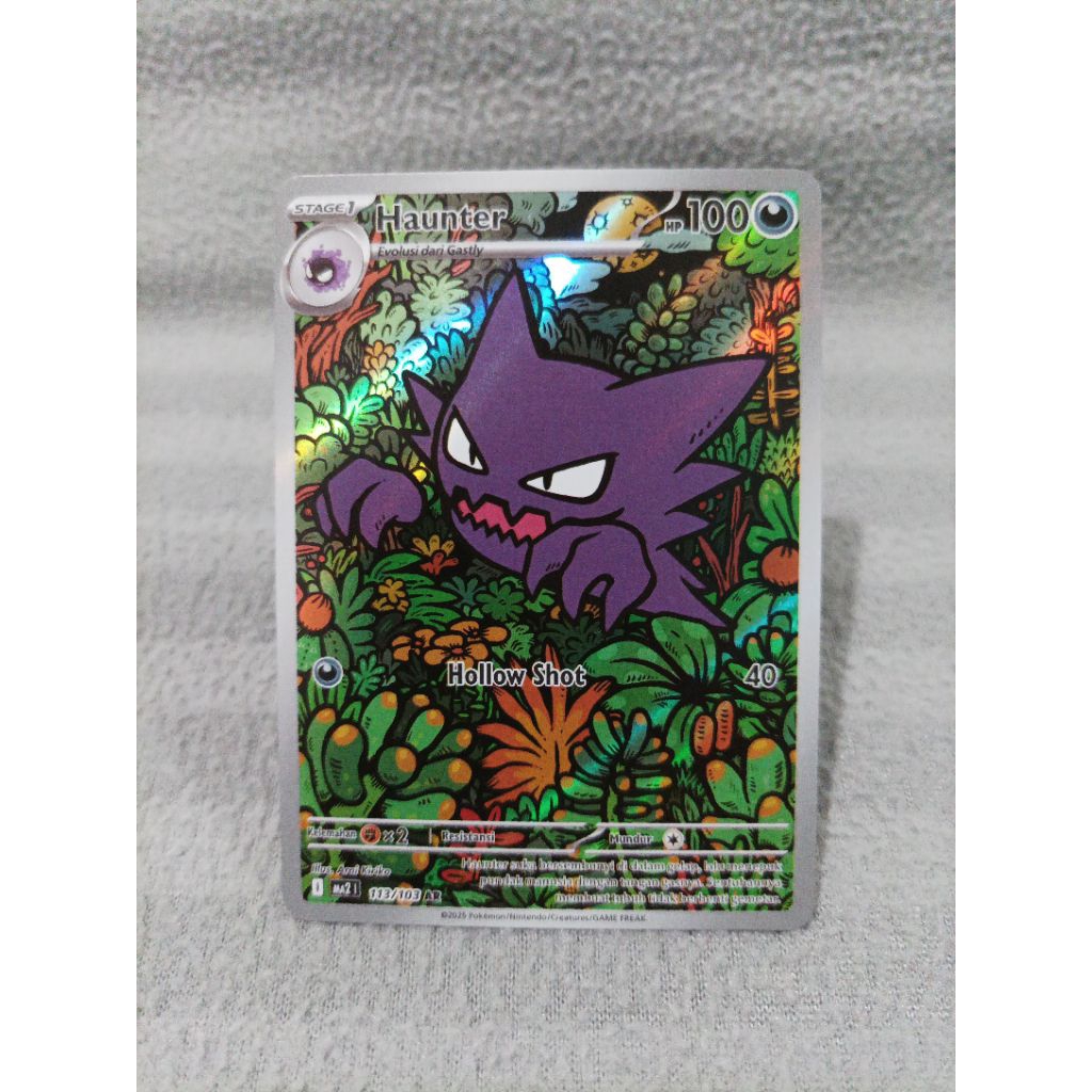 Pokemon indonesia TCG haunter 113/103 AR ma2i