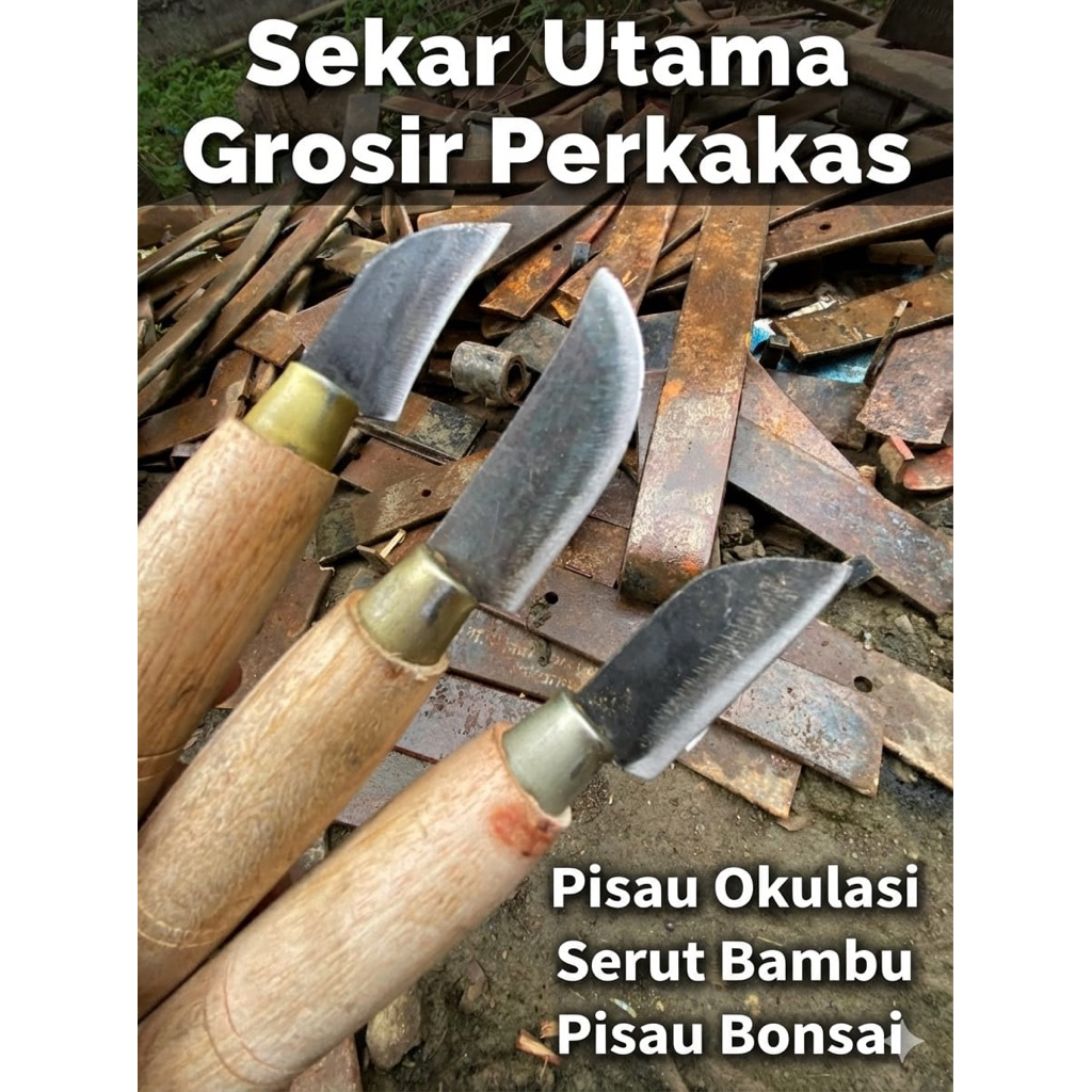 TERMURAH Pisau Okulasi Serut Bambu - Pisau Grafting - Pisau Sambung Tanaman - Pisau Serut Bambu