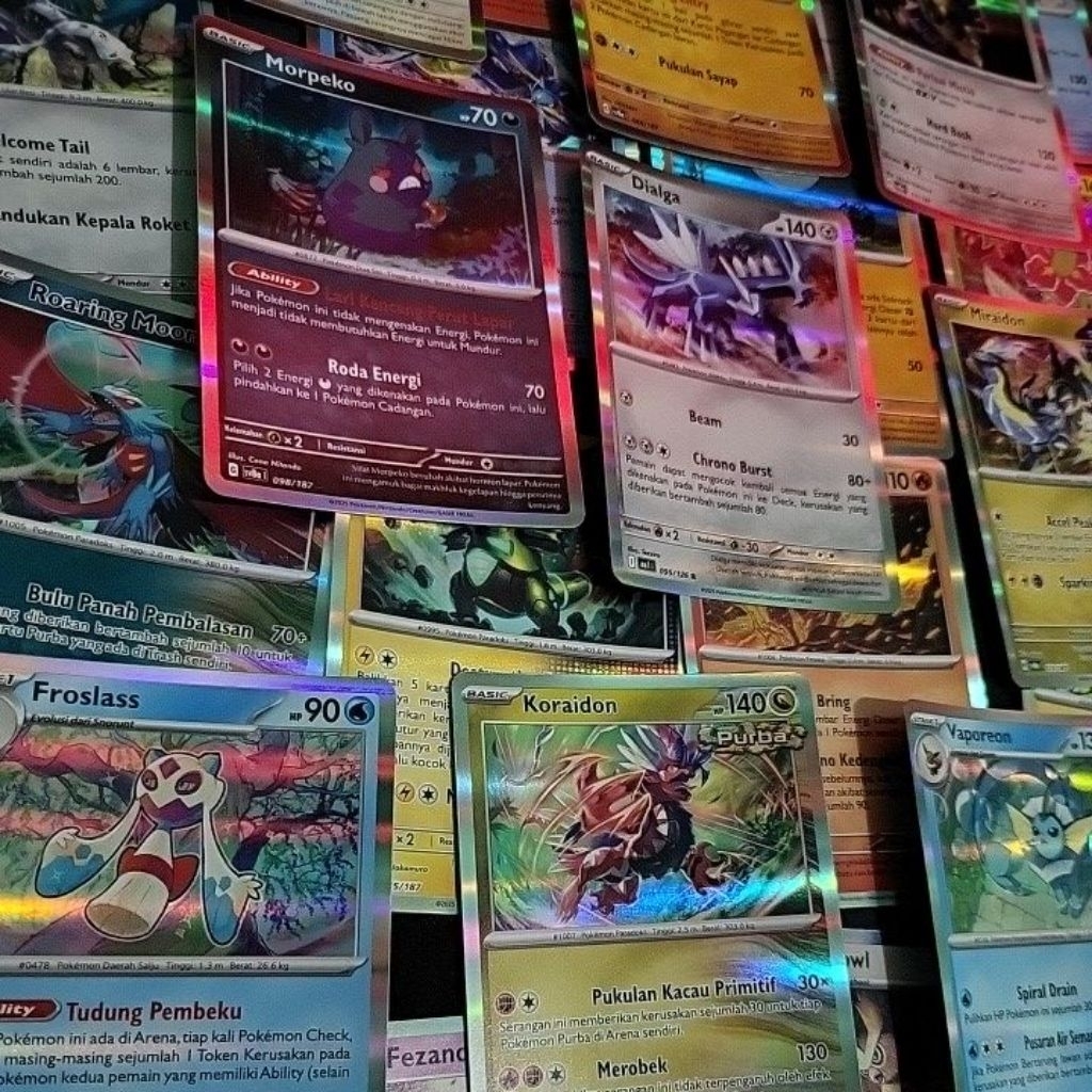 Kartu Pokemon Indonesia Bulk Random Holo Foil Original TCG Murah