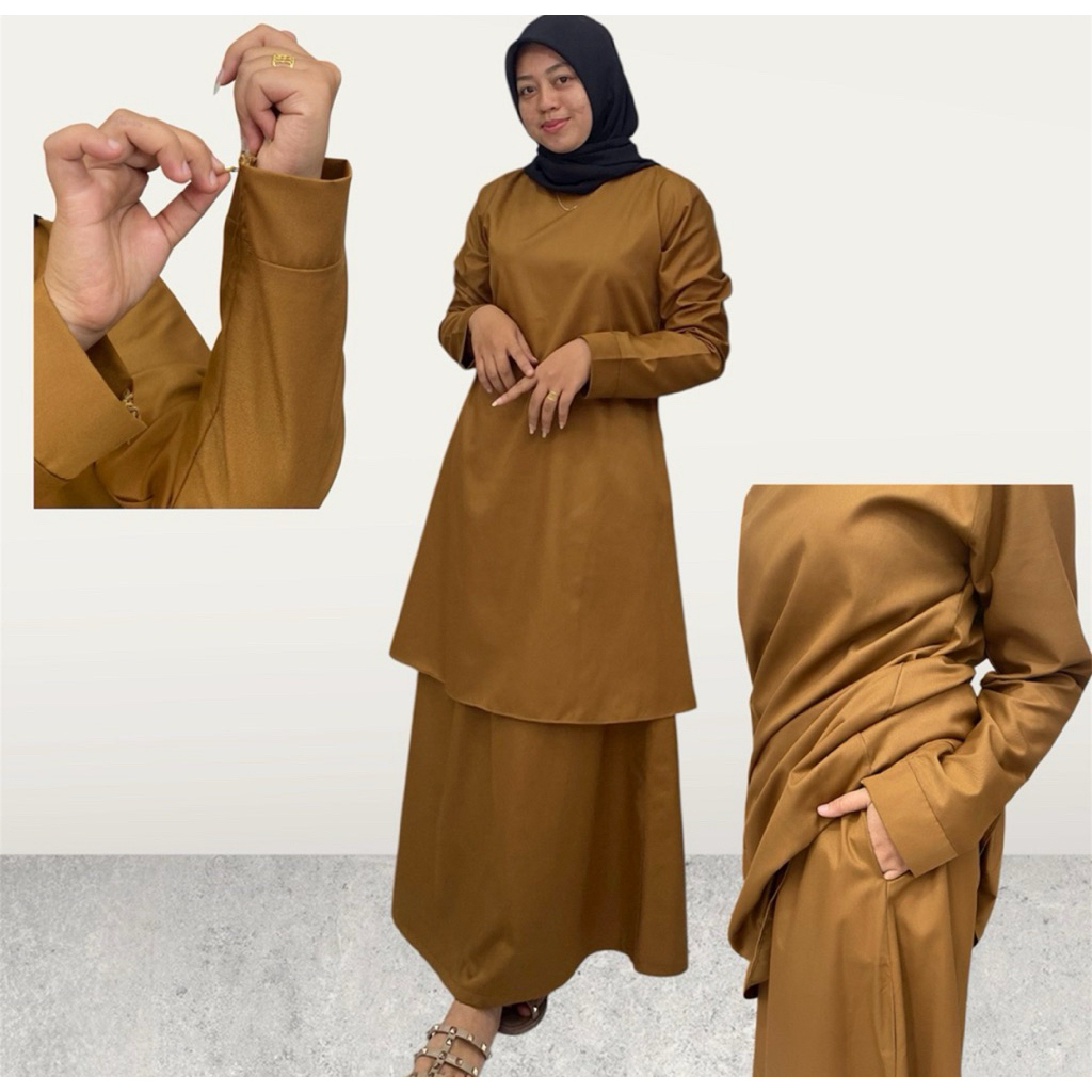 SETELAN ROK TUNIK PNS PDH PEMDA GURU ASN CV CPNS WANITA TERLARIS/BAJU KURUNG PAKAIAN KERJA