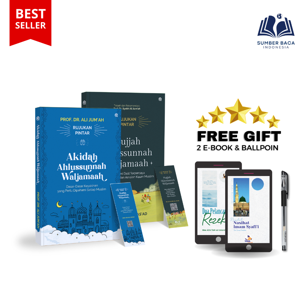 Paket 2 Buku Akidah Ahlussunnah Wal Jamaah | Akidah & Hujjah Ahlussunnah | Sumber Baca Indonesia